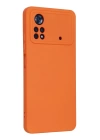 BFS  Xiaomi Poco X4 Pro 5G Kılıf Nano içi Kadife Silikon - Turuncu