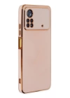 BFS Xiaomi Poco X4 Pro 5G Kılıf Volet Silikon - Pembe