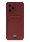 BFS  Xiaomi Poco X5 5G Kılıf Kelvin Kartvizitli Silikon - Bordo