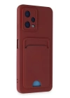 BFS  Xiaomi Poco X5 5G Kılıf Kelvin Kartvizitli Silikon - Bordo