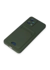 BFS  Xiaomi Poco X5 5G Kılıf Kelvin Kartvizitli Silikon - Koyu Yeşil