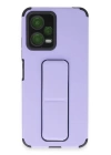 BFS  Xiaomi Poco X5 5G Kılıf Mega Standlı Silikon - Lila