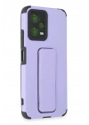 BFS Xiaomi Poco X5 5G Kılıf Mega Standlı Silikon - Lila