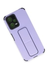 BFS  Xiaomi Poco X5 5G Kılıf Mega Standlı Silikon - Lila