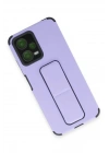 BFS Xiaomi Poco X5 5G Kılıf Mega Standlı Silikon - Lila