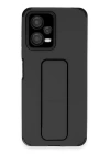 BFS  Xiaomi Poco X5 5G Kılıf Mega Standlı Silikon - Siyah