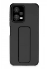 BFS Xiaomi Poco X5 5G Kılıf Mega Standlı Silikon - Siyah