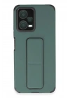 BFS Xiaomi Poco X5 5G Kılıf Mega Standlı Silikon - Yeşil