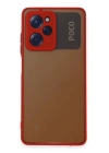 BFS  Xiaomi Poco X5 Pro 5G Kılıf Montreal Silikon Kapak - Kırmızı