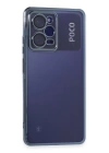 BFS  Xiaomi Poco X5 Pro 5G Kılıf Razer Lensli Silikon - Açık Mavi