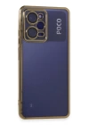 BFS  Xiaomi Poco X5 Pro 5G Kılıf Razer Lensli Silikon - Gold