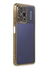 BFS  Xiaomi Poco X5 Pro 5G Kılıf Razer Lensli Silikon - Gold