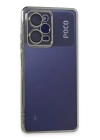 BFS  Xiaomi Poco X5 Pro 5G Kılıf Razer Lensli Silikon - Gümüş