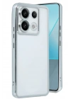 BFS Xiaomi Poco X6 Kılıf Lensli Silikon - Gümüş