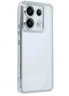 BFS Xiaomi Poco X6 Kılıf Lensli Silikon - Gümüş