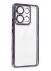 BFS Xiaomi Poco X6 Kılıf Lensli Silikon - Mor
