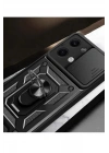 BFS Xiaomi Poco X6 Kılıf Pars Lens Yüzüklü Silikon - Yeşil