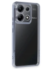 BFS  Xiaomi Poco X6 Kılıf Razer Lensli Silikon - Açık Mavi