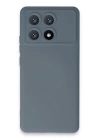 BFS  Xiaomi Poco X6 Pro Kılıf Nano içi Kadife Silikon - Gri