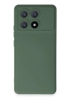 BFS  Xiaomi Poco X6 Pro Kılıf Nano içi Kadife Silikon - Koyu Yeşil