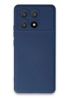 BFS  Xiaomi Poco X6 Pro Kılıf Nano içi Kadife Silikon - Lacivert