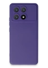 BFS  Xiaomi Poco X6 Pro Kılıf Nano içi Kadife Silikon - Mor
