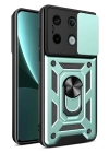 BFS  Xiaomi Poco X6 Pro Kılıf Pars Lens Yüzüklü Silikon - Yeşil