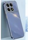 BFS  Xiaomi Poco X6 Pro Kılıf Volet Silikon - Mavi