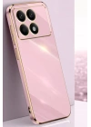 BFS  Xiaomi Poco X6 Pro Kılıf Volet Silikon - Pembe