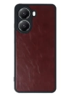 BFS  Xiaomi Poco X7 Pro Kılıf Aras Deri Kapak - Bordo