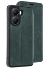 BFS  Xiaomi Poco X7 Pro Kılıf Flip Cover - Koyu Yeşil