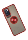 BFS  Xiaomi Redmi 10 2022 Kılıf Montreal Yüzüklü Silikon Kapak - Kırmızı