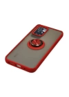 BFS  Xiaomi Redmi 10 2022 Kılıf Montreal Yüzüklü Silikon Kapak - Kırmızı