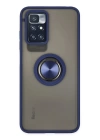 BFS  Xiaomi Redmi 10 2022 Kılıf Montreal Yüzüklü Silikon Kapak - Lacivert