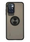 BFS  Xiaomi Redmi 10 2022 Kılıf Montreal Yüzüklü Silikon Kapak - Siyah