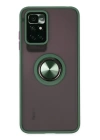 BFS  Xiaomi Redmi 10 2022 Kılıf Montreal Yüzüklü Silikon Kapak - Yeşil