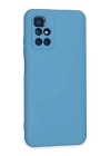 BFS  Xiaomi Redmi 10 2022 Kılıf Nano içi Kadife Silikon - Mavi