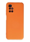 BFS  Xiaomi Redmi 10 2022 Kılıf Nano içi Kadife Silikon - Turuncu