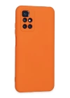 BFS  Xiaomi Redmi 10 2022 Kılıf Nano içi Kadife Silikon - Turuncu