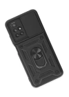 BFS  Xiaomi Redmi 10 2022 Kılıf Pars Lens Yüzüklü Silikon - Siyah