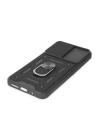 BFS  Xiaomi Redmi 10 2022 Kılıf Pars Lens Yüzüklü Silikon - Siyah