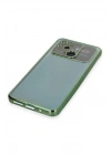 BFS Xiaomi Redmi 10C Kılıf Lensli Silikon - Yeşil