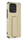 BFS  Xiaomi Redmi 10C Kılıf Mega Standlı Silikon - Gold