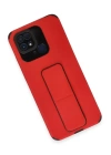 BFS  Xiaomi Redmi 10C Kılıf Mega Standlı Silikon - Kırmızı