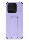 BFS  Xiaomi Redmi 10C Kılıf Mega Standlı Silikon - Lila