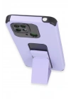 BFS  Xiaomi Redmi 10C Kılıf Mega Standlı Silikon - Lila