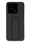 BFS  Xiaomi Redmi 10C Kılıf Mega Standlı Silikon - Siyah