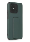 BFS  Xiaomi Redmi 10C Kılıf Mega Standlı Silikon - Yeşil