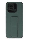 BFS  Xiaomi Redmi 10C Kılıf Mega Standlı Silikon - Yeşil