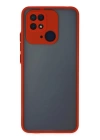 BFS  Xiaomi Redmi 10C Kılıf Montreal Silikon Kapak - Kırmızı